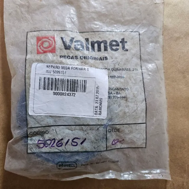 Forwarder kit reparo vedação novo valmet 5026151