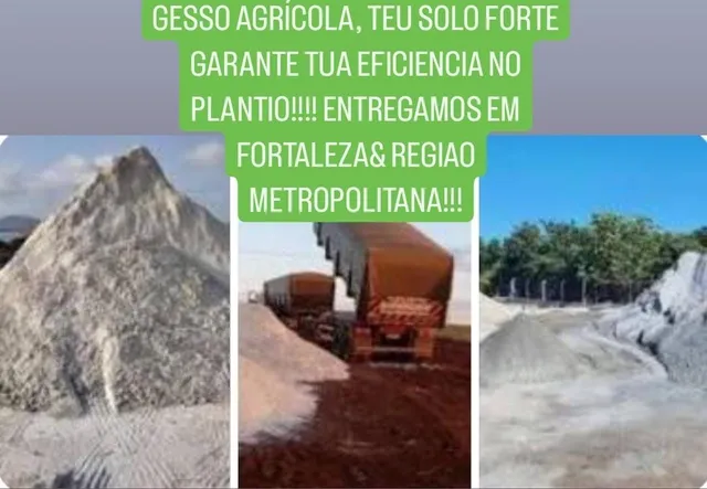 GESSO AGRÍCOLA R$0,50 /kg compra acima de 15 toneladas
