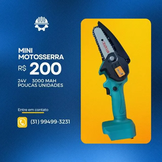 Mini motoserra 24v