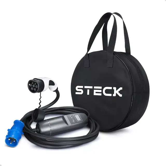 Carregador Carro Elétrico Portátil Wallbox 220v 32a 7kw Steck