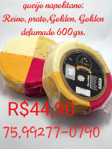Queijo napolitano de Minas Atacado e varejo