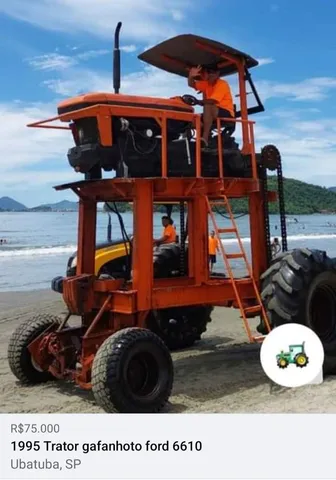 Trator gafanhoto para Marina 