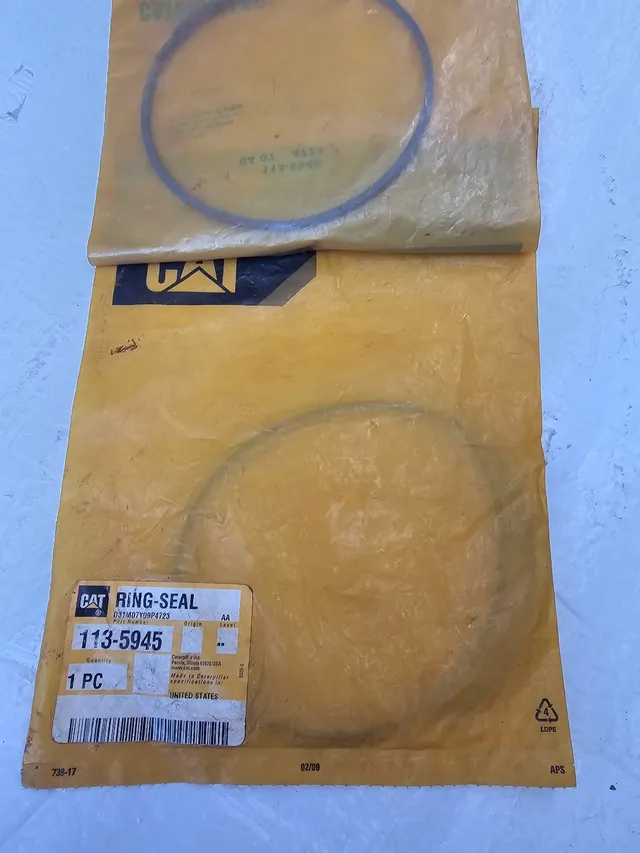 Carregadeira trator rodas caterpillar anel vedação original 1135945