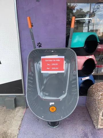 Carrinho de mão cinza Minasul 45L 
