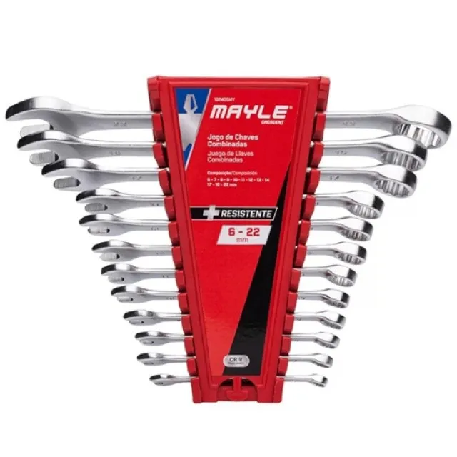 Jogo De Chave Combinada 6 a 22MM 12 Peças Mayle