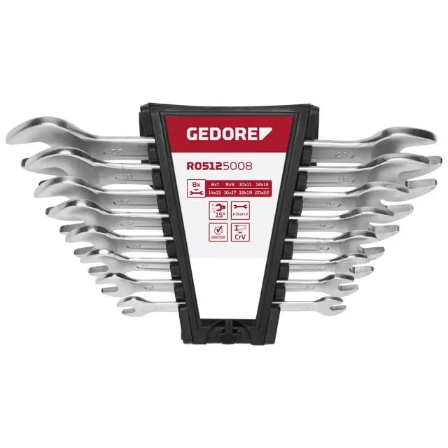 Jogo Chave Fixa 6 a 32mm 12 Peças Gedore Red