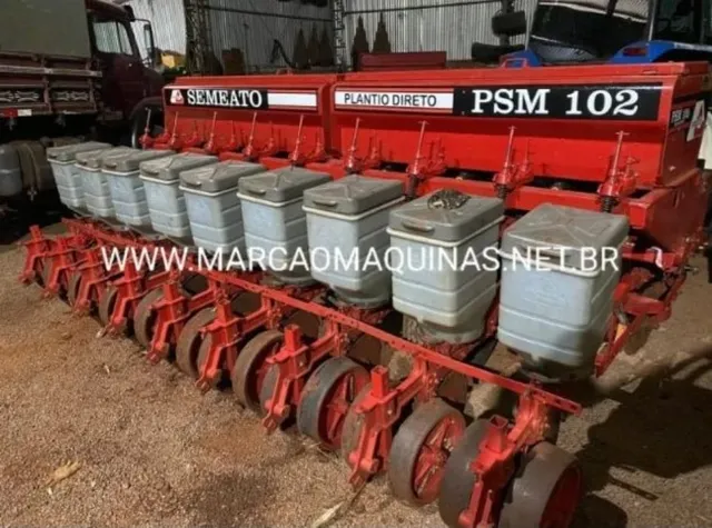 Semeato PSM 102 Ano 2004 com 9x45cm, Regulagem recâmbio adubo e semente