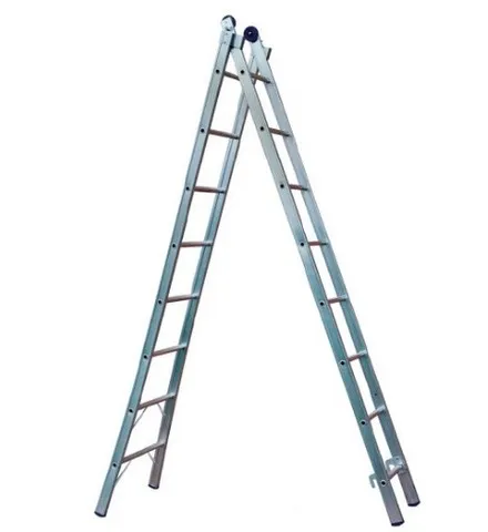 Escada De Alumínio Extensiva 08 A 16 Degraus 2x8 Alustep