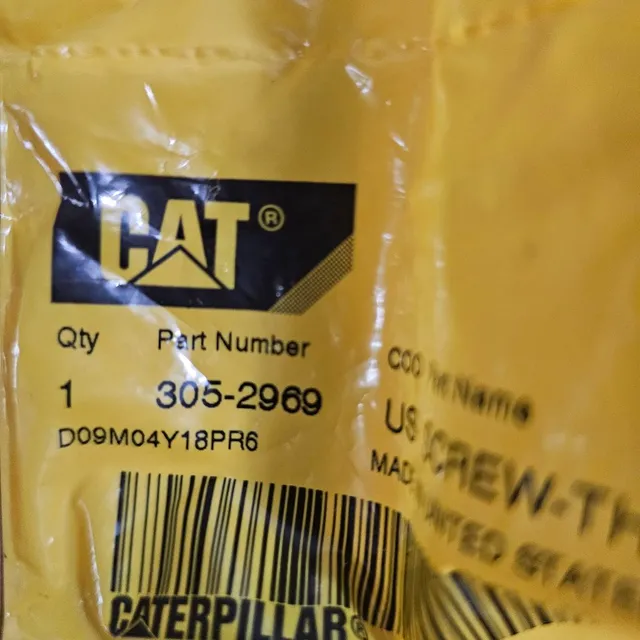 Equipamentos caterpillar parafuso novo original 3052969