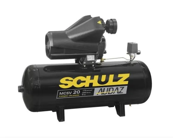 Compressor de Ar 200L Audaz MCSV 20 - 200 Schulz Novo com Garantia