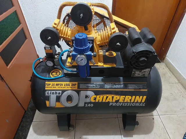 Compressor de ar e esmerilhadeira 