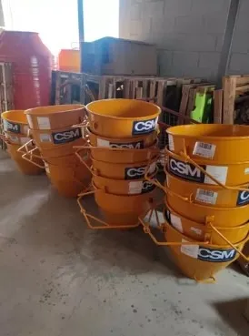 Caçamba para guincho de coluna