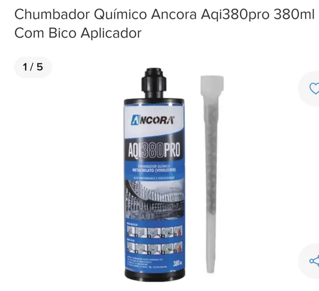 Chumbador Químico Ancora Aqi380pro 380ml Com 6 Bicos Aplicadores