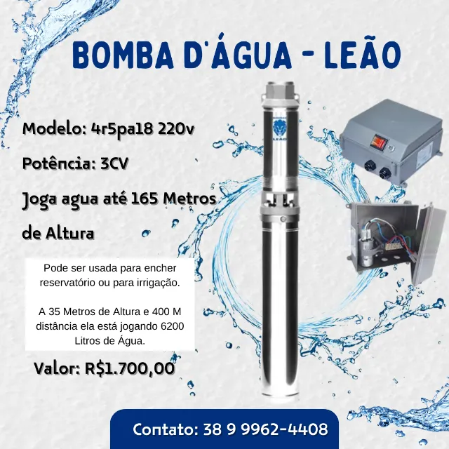Bomba de Água 3CV leão 
