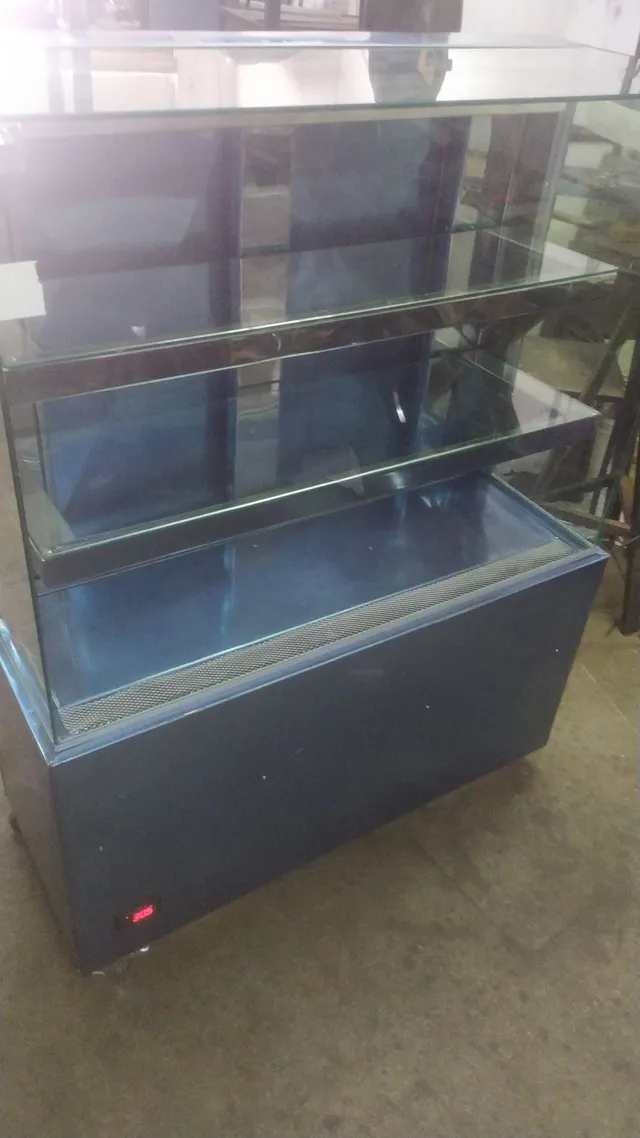 Vitrine gelada inox 