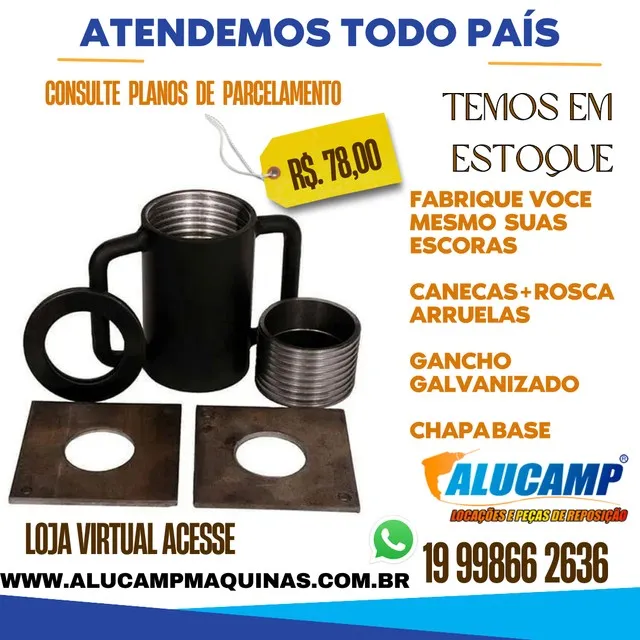 Kit para montagem de Escoras metalicas