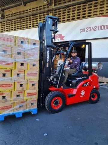 Empilhadeira motor nissan K25 | GLP gás ou gasolina | 2,5 toneladas 2500kg Hangcha