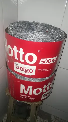 Arame Farpado Belgo de Aço Zincado