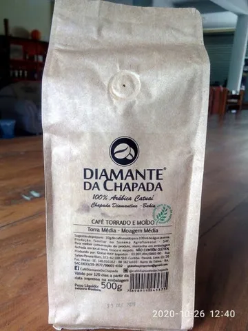 Café Orgânico Moido Diamante Da Chapada 1,5 Kg [3pc De 500g]