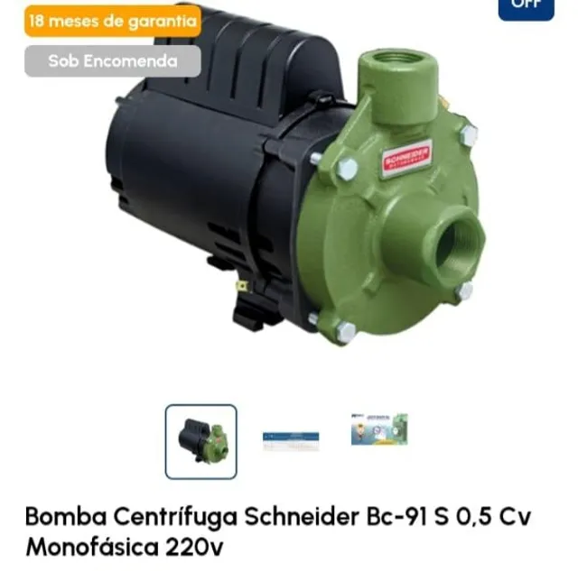 2 Bomba de água nova Schneider