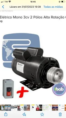 Motor 3 CV zero, manoface