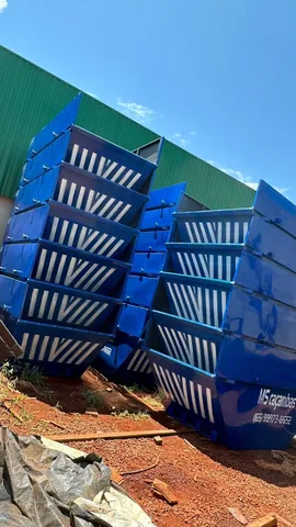 Caçambas para poly estacionária, Container Almoxarifado e escritorio