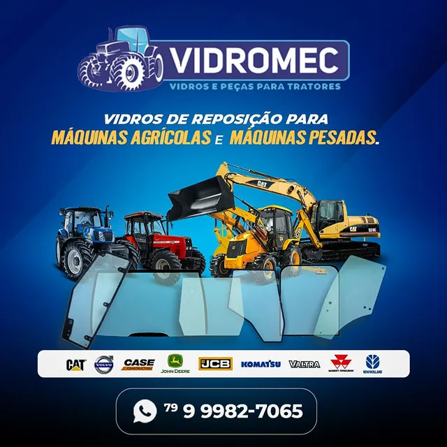 Vidros para Tratores 