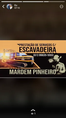 Aluguel de escavadeira hidráulica *