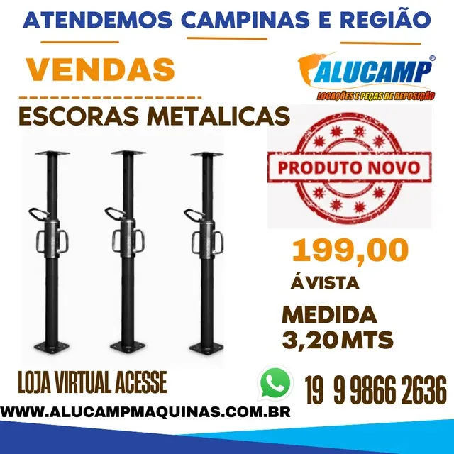 Vendas de Escoras Metalicas
