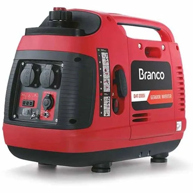 Gerador inverter b4t-2000i 2,0 kva à gasolina monofásico - branco motores