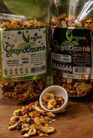 Granola Vegani 900g com Bastante Castanhas!