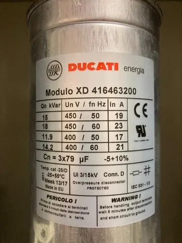 Célula Capacitiva De 15 Kvar/440v