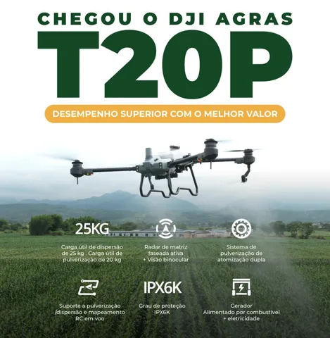 Drone Agrícola DJI T20P Kit novo