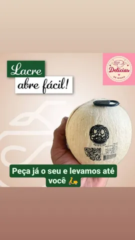 Água de coco abre fácil 