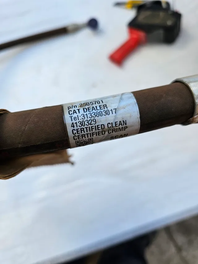 Caterpillar mangueira hidraulica nova original 1e0294
