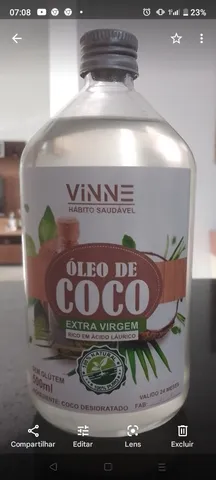 Óleo de coco 