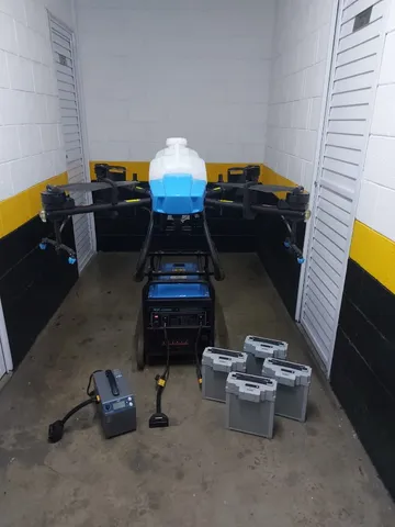 Drone de pulverização agrícola 22L + Gerador + Carregador + 4 Baterias + 1 Tanque extra