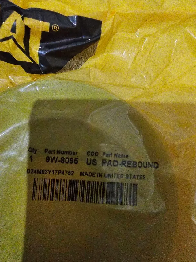 Pa carregadeira trator mini escavadeira caterpillar coxim novo original 9w8095