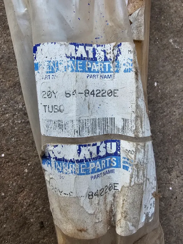Escavadeira komatsu pc200 tubo hidraulico novo original 20y6484220