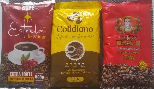Café torrado e moído 500 gramas $9,00