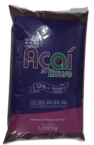 Produção de polpa de açaí 