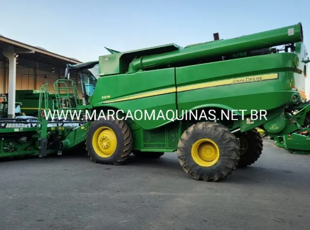 JD S670 Ano 2014 com 3.200 hrs motor, Piloto, Plataforma 635 Drapper, Parcela 1+5x