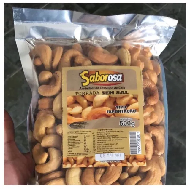 Castanhas de caju selecionadas 