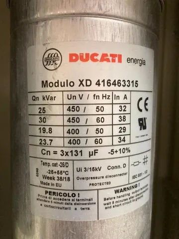 Célula Capacitiva De 25 Kvar/440v