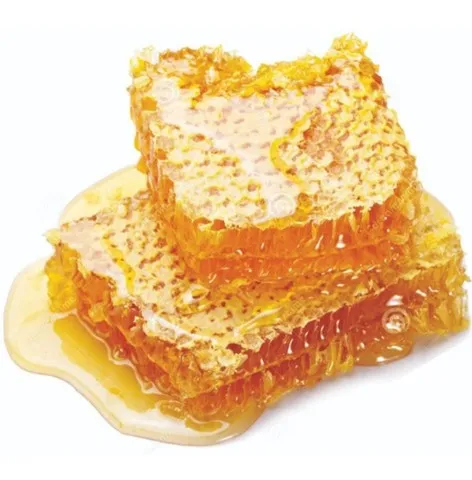 Favo de Mel de Abelhas na moldura de madeira 