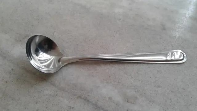 Colher para degustacao prova de cafe de aco inox nova 