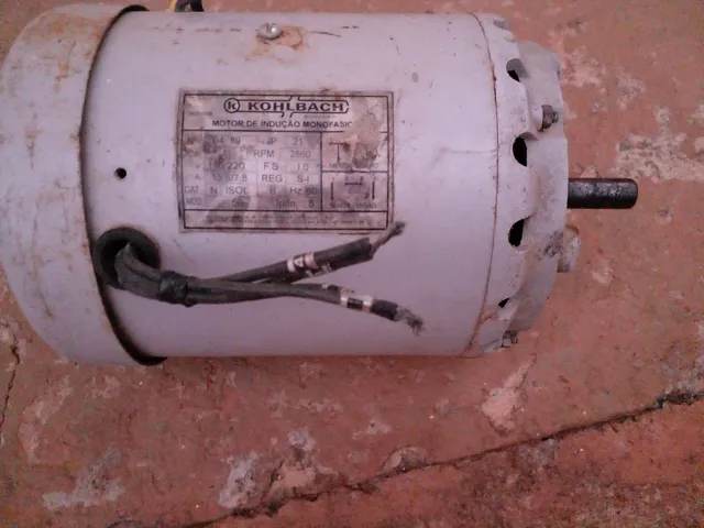 motor kohlbach 1 cv monofásico 110/220 rpm 2860
