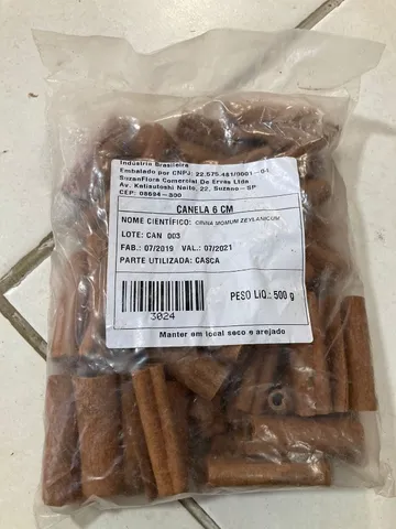 Saco de canela 6 cm 500g