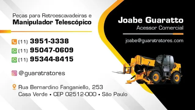 Manipulador Telescópico JCB - Peças