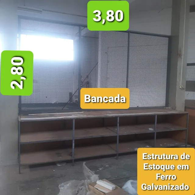 PROMOÇÃO - 02 Estruturas Prontas para Estoque em Aço Galvanizado (Ler Descrição)